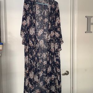 Torrid Floral Chiffon Kimono